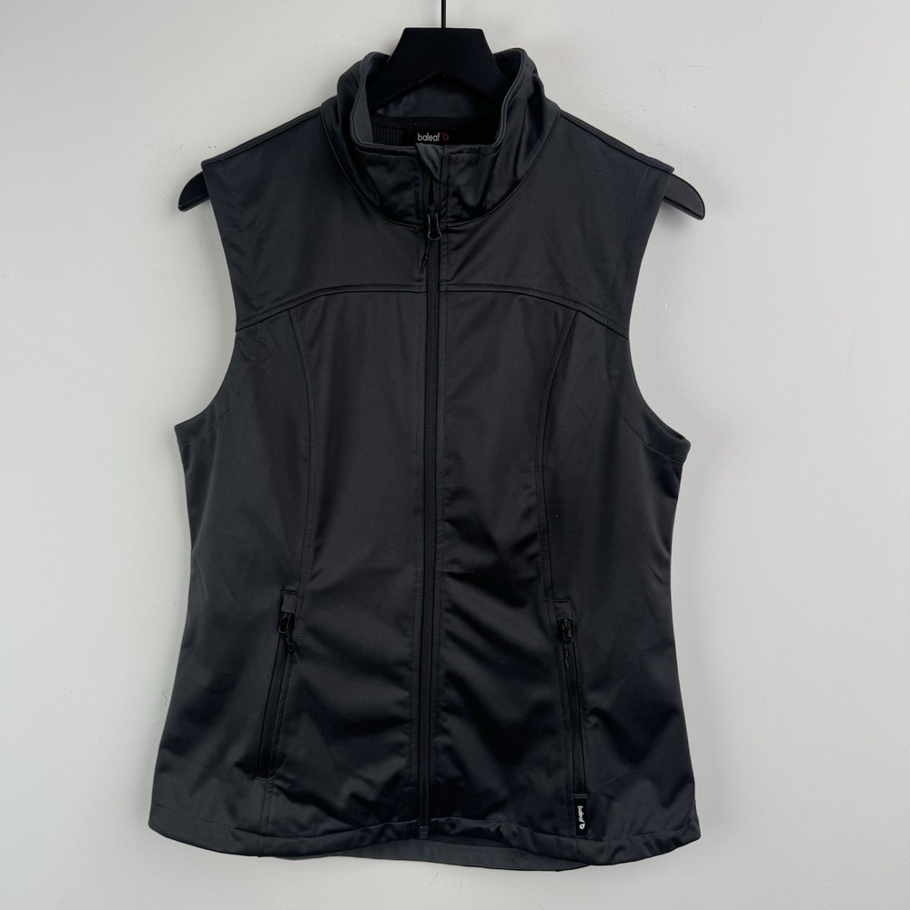 Baleaf Vest‎ Womens M Gray Water Resistant Golf Athletic Windproof Sleeveless